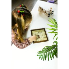 Özgürce Doğal Ahşap Montessori Sayı Oyunu, Zeka ve Strateji Geliştirici Bulmaca