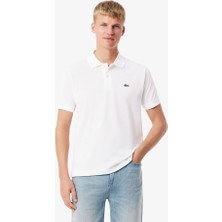  collection lacoste erkek regular fit beyaz polo
