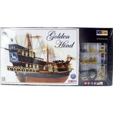 Occre 12003 1/85 Ölçek, Golden Hint, 64 Cm. Yelkenli Ingiliz Keşif Gemisi, Ahşap Model Kiti