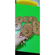 Özgürce Eğitici Oyuncak, Rakam ve Dikkat Çalışması, Montessori Bağcık Oyuncağı