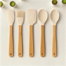ada ahşap oyma ve çerçevecilik 5’li Mini Bambu Spatula Set