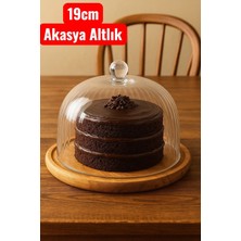 ada ahşap oyma ve çerçevecilik Kek Fanusu-Pasta Sunum Fanus