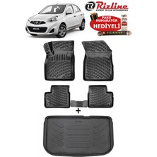 Rizline Nissan Micra 2010-2018 Havuzlu Paspas ve Bagaj Havuzu Seti