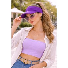 Wearflawless Kadın Vizör Şapka, Yazlık Spor Üstü Açık Esnek Şapka, Plaj Şapkası, Tenis Şapkası,trend Yazlık Şapka