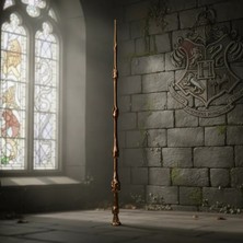 Riva Self Harry Potter Albus Dumbledore Mürver Asa - Işıltılı Altın Serisi Koleksiyonluk Dekoratif Asa