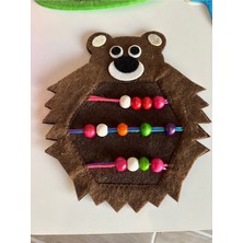 Özgürce Renkli Kirpi Figürlü Boncuk Dizme Oyuncağı, Montessori Gelişim Seti