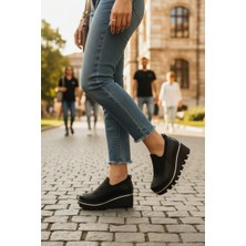 Enoch Kadın Mikro Taş Işlemeli ve Metalik Şeritli Yüksek Taban Spor Ayakkabı