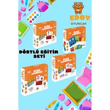 Özgürce Eğitici Dörtlü Oyuncak Seti, Rubik Emoji ve Matematik Bulmaca Kutusu