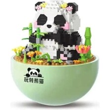 Vagonlıfe Panlos P1274 Panda Model 510 Parça Block Oyuncak 14+