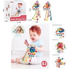 Özgürce Duyusal Montessori Toplu Çekme Ipli Çocuk Oyuncakları Seti