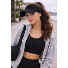 Wearflawless Kadın Vizör Şapka, Yazlık Spor Üstü Açık Esnek Şapka, Plaj Şapkası, Tenis Şapkası,trend Yazlık Şapka