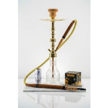 Gökkuşağı Nargile %100 Bakır Nargile Seti Naimi Deri Marpuç(Eksiksiz Paket)