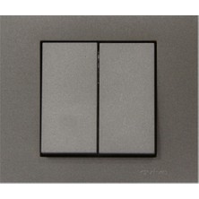 Ovivo Grano Antrasit Tekli Anahtar Komütatör Yüksek Dayanıklılık ve Modern Tasarım ile Sıva Altı