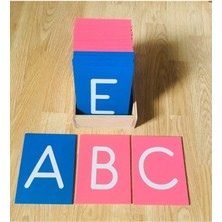 Özgürce Eğitici Montessori Büyük Harfler Kabartma Seti, Çocuklar Için Öğrenme Aracı