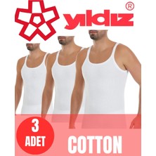 Yıldız 3 Lü Erkek Kaşkorse Ince Askılı Atlet