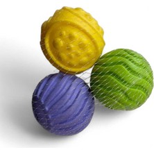 Özgürce Renkli 3'lü Bebek Topları Seti, Eğlenceli ve Güvenli Oyun Malzemeleri