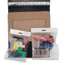 Özgürce Çift Taraflı Ahşap Tetris ve Ok Dizilimi Oyunu, Manyetik Panelli Zeka Seti