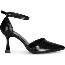 Solly T0115 Siyah Topuklu Kadın Ayakkabı