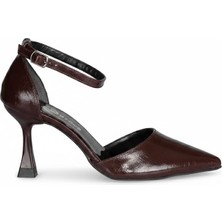 Solly T0115 Kahve Topuklu Kadın Ayakkabı