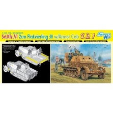 Dragon 6533 1/35 Ölçek, Sd.Kfz.7/1 2cm Flakvierling 38 Uçaksavar Kamyonu Plastik Model Kiti