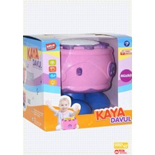 Özgürce Işıklı Kaya Davul, Pembe, 18+ Ay, Çocuk Eğitici Montessori Oyuncak