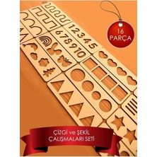 Özgürce Çocuklar Için Montessori El Kası ve Çizgi, Sayı, Şekil Gelişim Seti