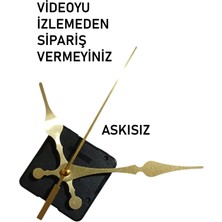 Cnr Shop Saat Mekanizması 22 mm Şaft Boyu Sessiz Çalışır Saat Makinesi Akrep-Yelkovan-Saniye-(Askısız)