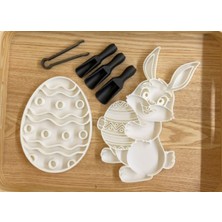 Özgürce Duyusal Oyun Seti, 12CM, Montessori Tarzı, Paskalya Tavşanı Temalı