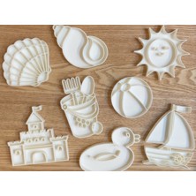 Özgürce Yaz Tatili Temalı Duyusal Oyun Seti, Montessori Oyuncak, 10-12CM