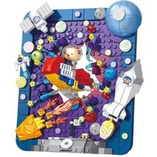 Vagonlıfe Panlos 881506 Teddy Uzay Aracı 368 Parça Block Oyuncak