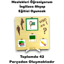 Özgürce Eğitici Meslek Kartları, Montessori Oyuncakları, Öğrenme ve Keşif Seti