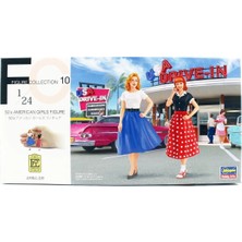 Hasegawa FC10 29110 1/24 Ölçek, 50 Li Yılların Amerikan Kızları, Plastik Model Kiti