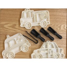 Özgürce Duyusal Oyun Seti, Araç Temalı, Montessori Tarzı, 10-12CM, Eğitici ve Eğlenceli