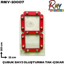 Özgürce Ahşap Montessori Sayı Çubukları, Eğlenceli ve Öğretici Oyuncak