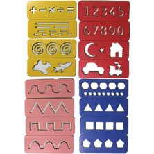 Özgürce Ahşap Çizgi Çalışmaları Montessori El Kası Geliştirme Seti