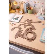 Özgürce Ahşap Çarpım Halkalar Seti, Montessori Eğitici Matematik Oyunu