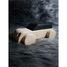 Özgürce Ahşap Montessori Tekerlekli Araba, Şirin Bebek Oyuncakları, Eğitici ve Eğlenceli