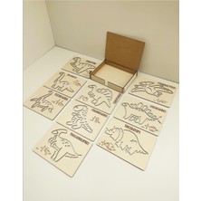 Özgürce Çocuklar Için Dinozor Çizgi Egzersizi Seti, Motor Becerileri Geliştirici