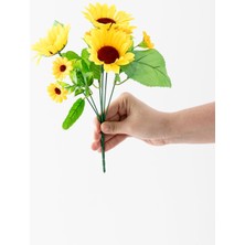Güleç Yapay Çiçek Yapay Ayçiçeği Demeti 30 cm 7 Dal