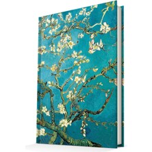 Van Gogh - Almond Blossom Desenli Deffter Art Of Word 96 Yaprak Çizgili 14x20 cm Sert Kapak
