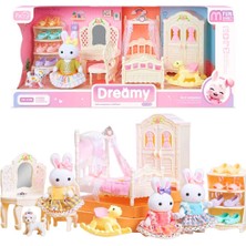 Bay Dreamy Mini Tavşan 6717 Büyük Yatak Odası Takımı Oyun Seti 3+