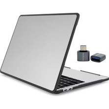 McStorey MacBook Air 13.6 Uyumlu Outdoor Shockproof Rugged Hard Case TPU Bumper Anti-Fingerprint Drop Protection Cover Uyumlu M4 A3240 M3 A3113 M2 A2681