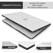 McStorey MacBook Air 13.6 Uyumlu Outdoor Shockproof Rugged Hard Case TPU Bumper Anti-Fingerprint Drop Protection Cover Uyumlu M5 A3449, M4 A3240, M3 A3113, M2 A2681