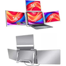 Ultrax 16″ Üçlü Taşınabilir Monitör Ips Çoklu Ekran 1200P Notebook Monitör