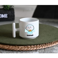 Ivart Kısmet Baskılı Porselen T Kulplu Kupa Bardak-Hediye-Motto