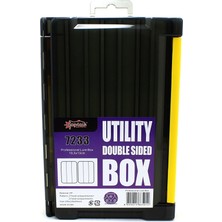 Captain 7233 Çift Taraflı Profesyonel 6 Gözlü Maket Balık ve Jig Yem Kutusu 19.5X13X4.5CM