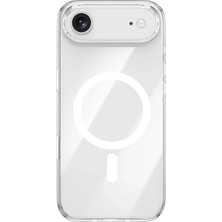 Mey İthalat Mey Ithalat®  iPhone 17 Air Kılıf Pc Real Magsafe Kapak - Şeffaf