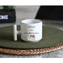 Ivart Halledecem Ama Önce Ağlamam Lazım Baskılı Porselen Kupa-Hediye- T Kulplu Kupa