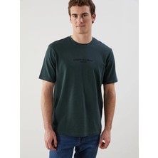 Lc Waikiki Yeni Sezon Bisiklet Yaka Baskılı Erkek Tişört