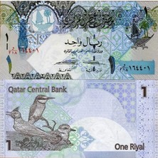 3Alp Koleksiyon Katar (Qatar) 1 Riyal 2008 (2015), P#28B - Kağıt Para Çil (Unc) Koleksiyon Para